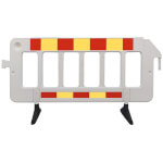 Schake Kunststoff Absperrgitter mit Reflexfolie Typ 1, rot/gelb