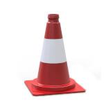 Verkehrsleitkegel Standard rot/weiß einfache Ausführung