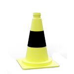 Leitkegel gelb/schwarz tagesleuchtend einfache Ausführung