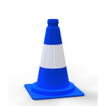 Leitkegel blau/weiß tagesleuchtend einfache Ausführung