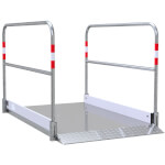 Schake Grabenbrücke aus Aluminium für den sicheren Übergang über Gräben und Kanäle