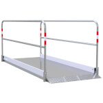 Schake Grabenbrücke aus Aluminium für den sicheren Übergang über Gräben und Kanäle