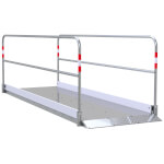 Schake Grabenbrücke aus Aluminium für den sicheren Übergang über Gräben und Kanäle