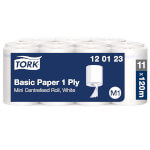 Tork 120123 Standard Papierwischtücher Universal 1-lagig für Spendersystem M1