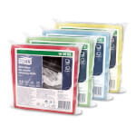 Tork 183600 Mikrofasertücher Premium wiederverwendbare Reinigungstücher, Blau