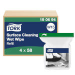Tork 190694 Feuchte Oberflächenreinigungstücher Nachfüllung Premium 1-lagig im Spendereimer W15