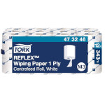 Reinigungstücher, Tork Reflex Mehrzweck Papierwischtücher, Rollenlänge 120m,