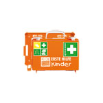 Söhngen Erste Hilfe Koffer Kinder QUICK-CD Kombi orange mit Spezialverbände in kindgerechten Abmessungen