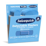Salvequick Metall detektierbare Pflaster 2 Sorten Salvequick Metall detektierbare Pflaster 2 Sorten
