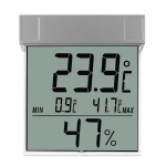 TFA Digitales Fenster-Thermo-Hygrometer VISION Digitales Thermometer für Fensterscheiben