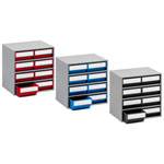 Schubladenmagazin TRESTON mit 8 Schubladen inkl. Etiketten und Auszieh-Sicherung,