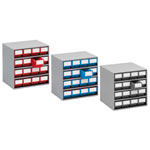 Schubladenmagazin TRESTON mit 16 Schubladen inkl. Etiketten und Auszieh-Sicherung,