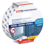 tesa Powerbond Montageband Spiegel doppelseitiges Fixierungs-Klebeband für Spiegel