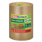 tesapack Papier-Paketband Standard stark haftend dank Naturkautschuk Kleber, biobasiertes 