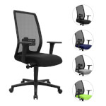 Topstar Bürostuhl Eurostar 200 ink. Armlehnen O2 komfortabler Drehstuhl mit Netzrückenlehne