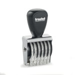 Classic 15186 Ziffernbänderstempel mit 6 Bändern, 18 mm Schrift