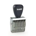 Classic 1598 Ziffernbänderstempel mit 8 Bändern, 9 mm Schrifthöhe