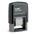 Trodat Printy 4822 Wortbanddrehstempel 4,0 mm Schrifthöhe, 12 Texte zum Wechseln