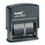 Printy 48313 Ziffernbänderstempel 3,8 mm Schrifthöhe, 13-stellig