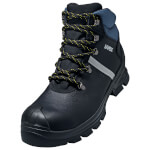 uvex 2 construction Sicherheitsschuhe S3 SRC Schnürstiefel mit wasserabweisendem Leder