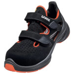 uvex 1 G2 Sicherheitssandale 68488 S1 SRC orange schwarz vereint sehr weiche Dämpfung und hohe Energierückgabe