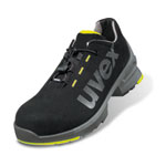 uvex 1 Sicherheitsschuhe 85448 S2 ESD SRC schwarz gelb metallfreie Halbschuhe mit komfortablen Schnellverschluss