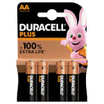 Duracell Plus +100% Alkaline-Batterie Mignon AA (MN1500/LR6) 1.5 V