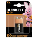 Duracell Plus +100% Alkaline-Batterie 9V (MN1604/6LR61)