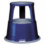 Steighilfen Rollhocker Metall, blau, dicker Gummistandring,