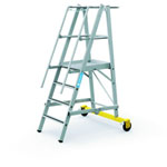 Plattformleitern ZARGES Z 600, klappbar, entspricht BGV D36,