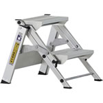 Treppen Sicherheitstreppen, klappbar ZARGES Z 500, stabiles Leichtmetall, ohne Sicherheitsbügel,