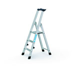 Leitern Stufen - Stehleitern, einseitig begehbar ZARGES Z 300, mit Ablageschale, große Standplattform,