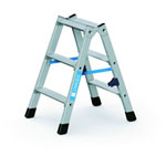 Leitern Stufen - Stehleitern, beidseitig begehbar ZARGES Z 300, robuste, stabile Stufenkonstrukion,