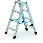 Leitern Stufen - Stehleitern, beidseitig begehbar ZARGES Z 300, robuste, stabile Stufenkonstrukion,