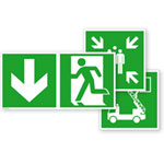 Fluchtwegschilder nach Norm