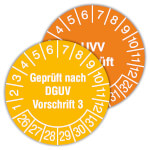 Prüfplaketten nach Vorschrift