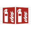 Brandschutzschild PLUS - Winkel - langnachleuchtend + tagesfluoreszierend