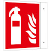 Brandschutzschild PLUS - Fahne - langnachleuchtend + tagesfluoreszierend