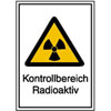 Panneau de danger combin / protection contre les radiations