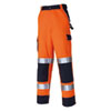 Dickies Workwear Warnschutz Hi-Vis Bundhose orange/blau
