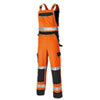 Dickies Workwear Warnschutz Hi-Vis Latzhose orange/blau