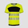 Korntex EOS HiVis T-Shirt mit schwarzer Brust Signalgelb