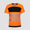 Korntex EOS HiVis T-Shirt mit schwarzer Brust Signalorange