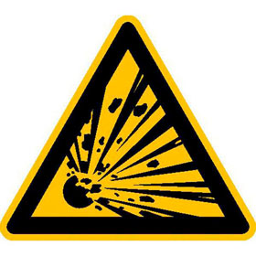 Panneaux de danger Matires esplosives