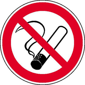 Panneaux d'interdiction photoluminescente Dfense de fumer