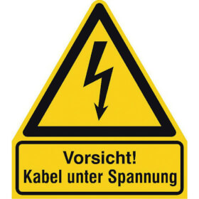 Panneau de danger combin Attention! Cables Electriques