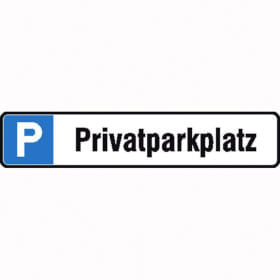 Signalisation de parking P place de parking prive