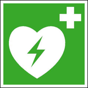 Signalisation de secours photoluminescente Dfibrillateur automatique extrieure (AED)