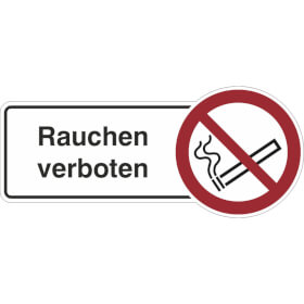 Rondenschild Rauchen verboten