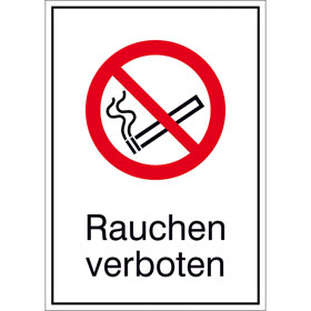 Panneau d'interdiction combin Interdiction de fumer